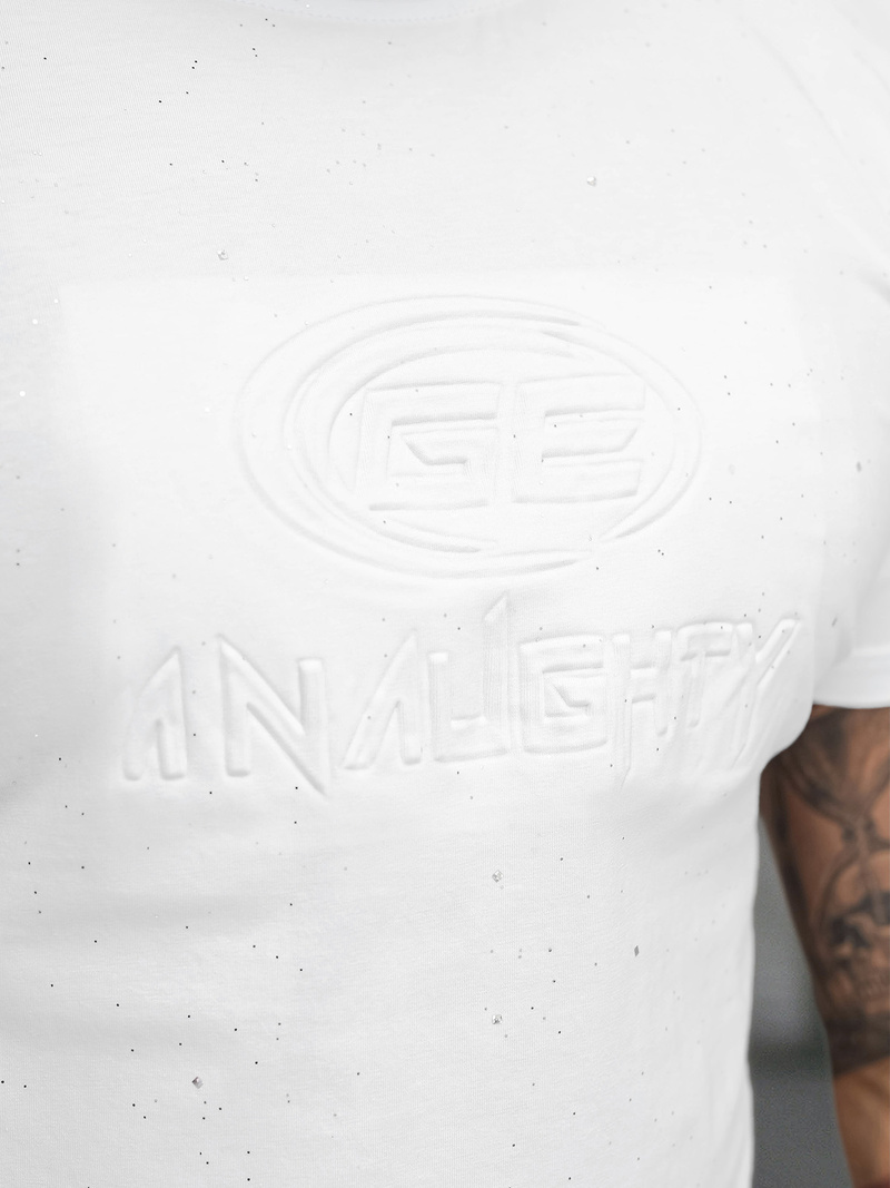 Tricou bărbați alb OZONEE O/QQ1390