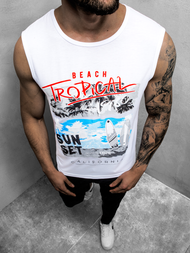 Maiou bărbați albă OZONEE JS/KS2073