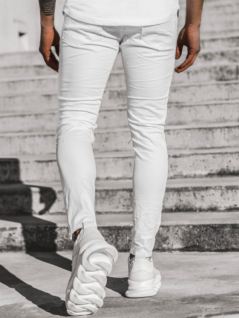 Blugi pentru barbati albi OZONEE T/82010