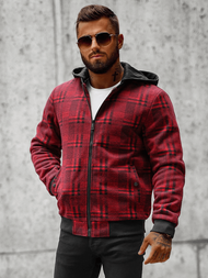 Jachetă bărbați roșie OZONEE O/3A58