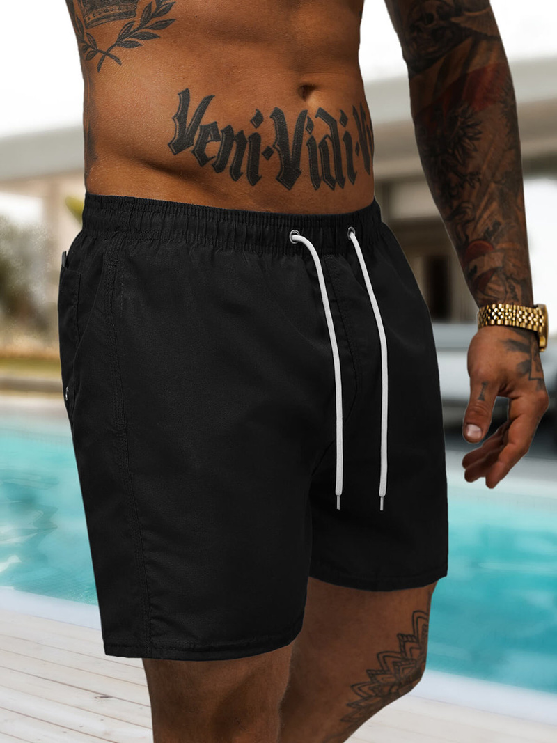 Pantaloni scurti de baie bărbați negri OZONEE JS/XL020/1