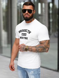 Tricou bărbați alb OZONEE NB/MT3134