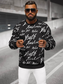 Bluză bărbați neagră OZONEE JS/8B1189/3