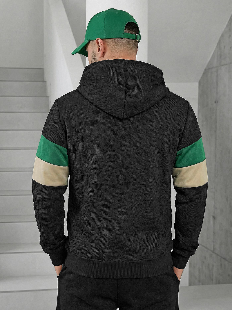 Hanorac bărbați negru OZONEE JS/3B578