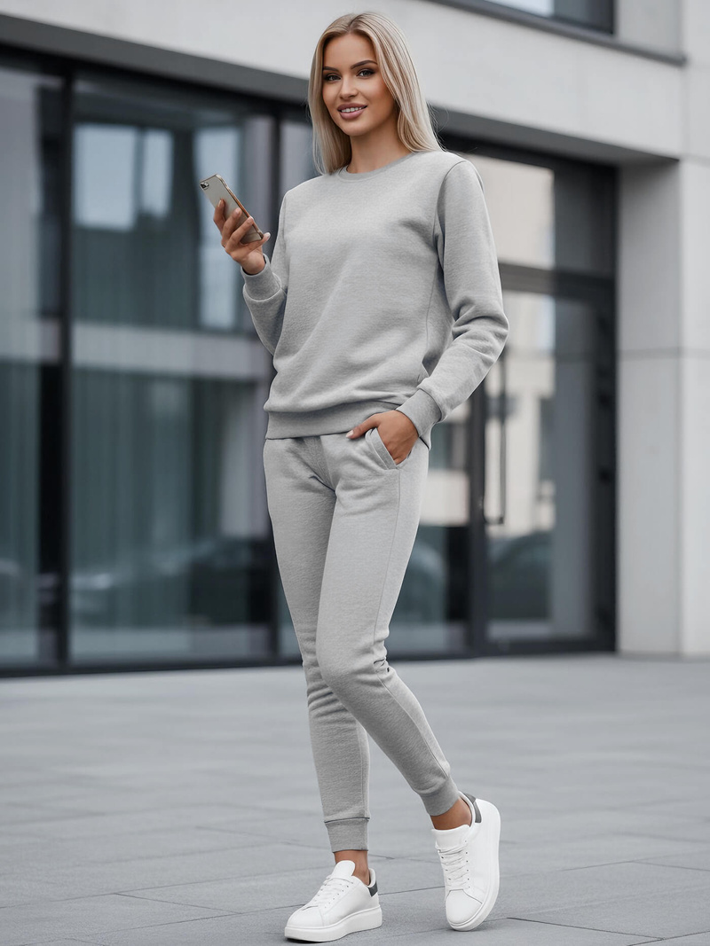 Trening dama doua piese gri OZONEE JS/CKW01