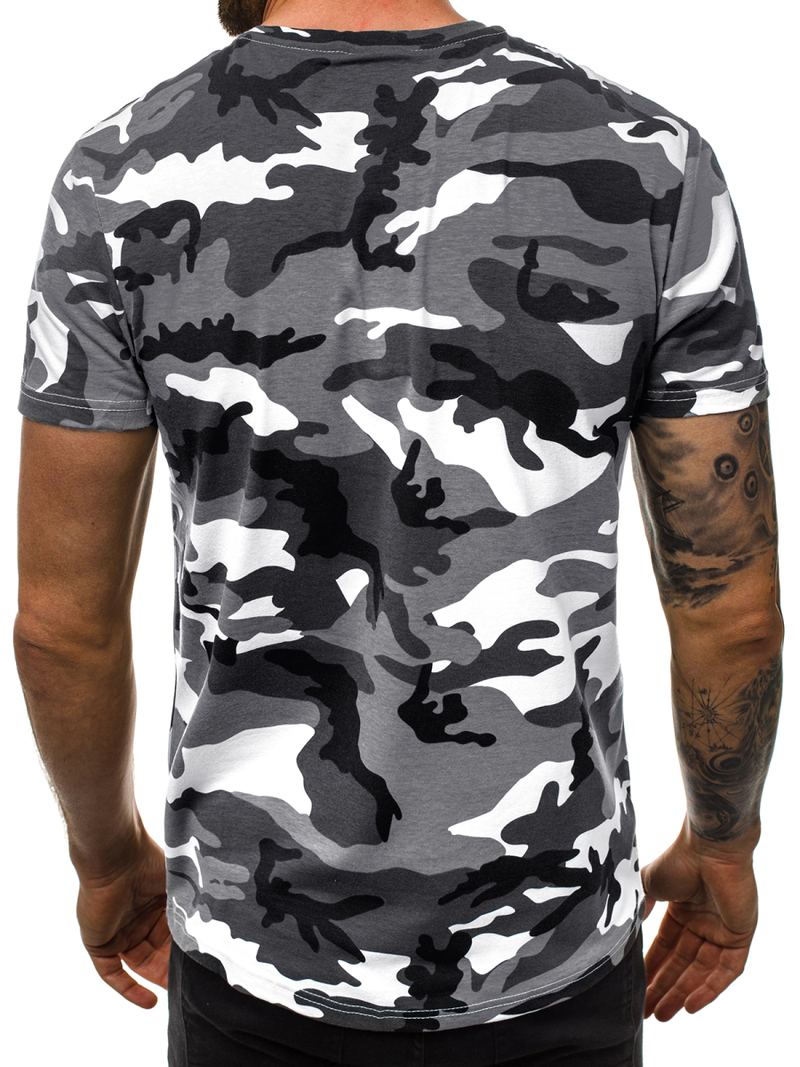 Tricou bărbați gri OZONEE JS/S807