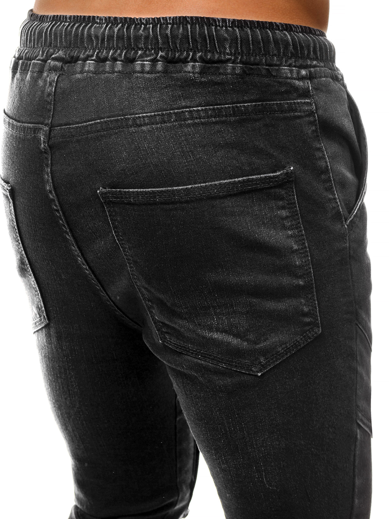 Jeanşi jogger bărbaţi negri OZONEE G/1067