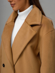 Palton de dama camel OZONEE JS/11Z8161