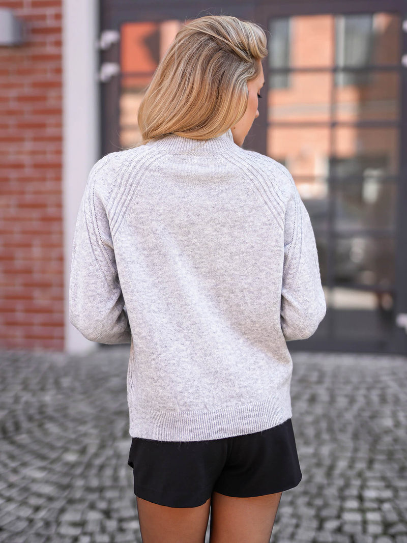 Pulover dama gri OZONEE JS/53B5201/2