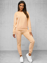 Compleu dama din catifea somon OZONEE O/8C1173/150Z