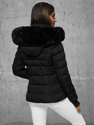 Geacă de iarnă damă neagră OZONEE JS/5M768/392A