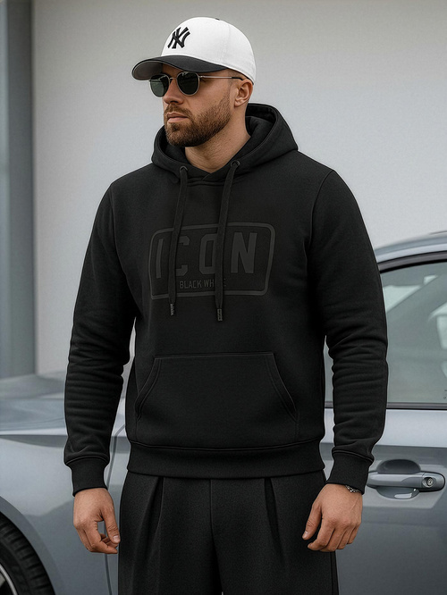 Hanorac bărbați negru OZONEE JS/8B1975/3