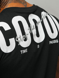 Tricou bărbați negru OZONEE O/T1278/3