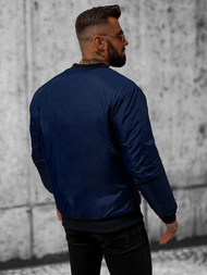 Jachetă bărbați bleumarin OZONEE JS/AK95Z