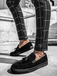 Pantofi slip-on pentru bărbați negri TAM/475