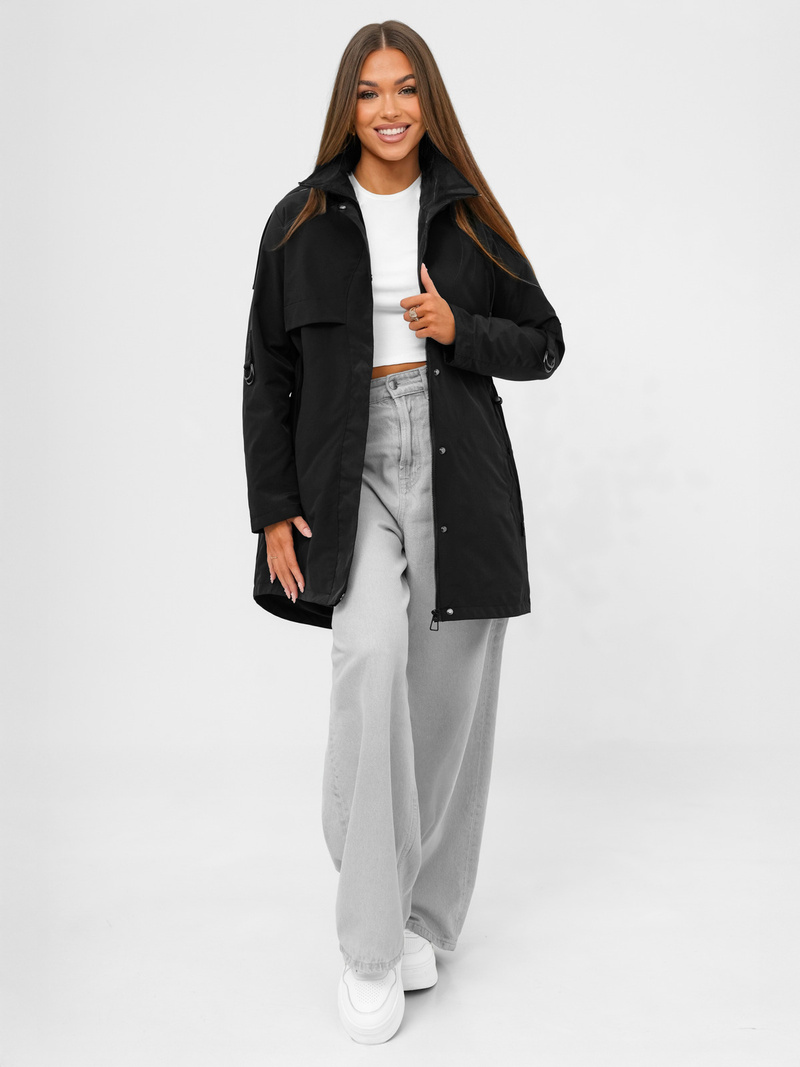 Geacă de damă neagră OZONEE JS/16M9235/392