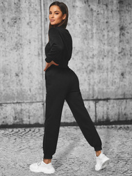 Trening dama doua piese negru OZONEE JS/8C78/3