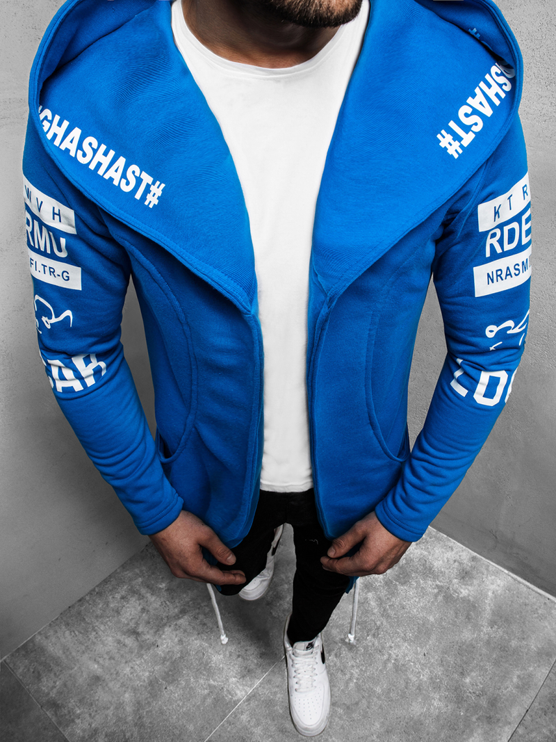 Hanorac bărbați albastră OZONEE A/11110Z