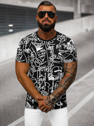 Tricou bărbați negru OZONEE O/T1269/3