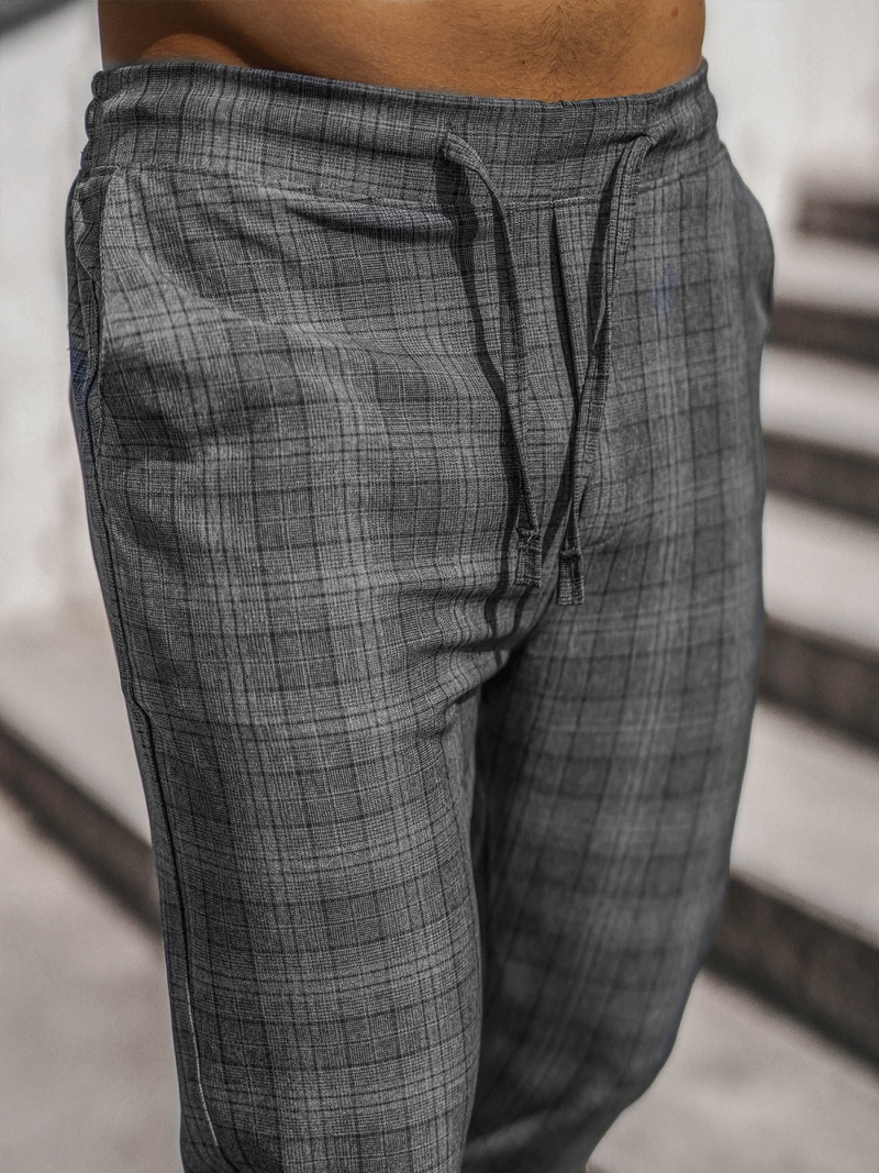 Pantaloni chino bărbaţi antracit OZONEE DJ/2290/22Z