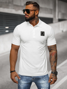 Tricou polo bărbați alb OZONEE NB/MT3105