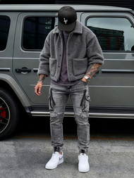 Blugi bărbaţi antracit OZONEE O/E10017Z