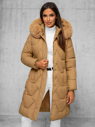 Geacă de femei bej OZONEE JS/16M9202/62Z