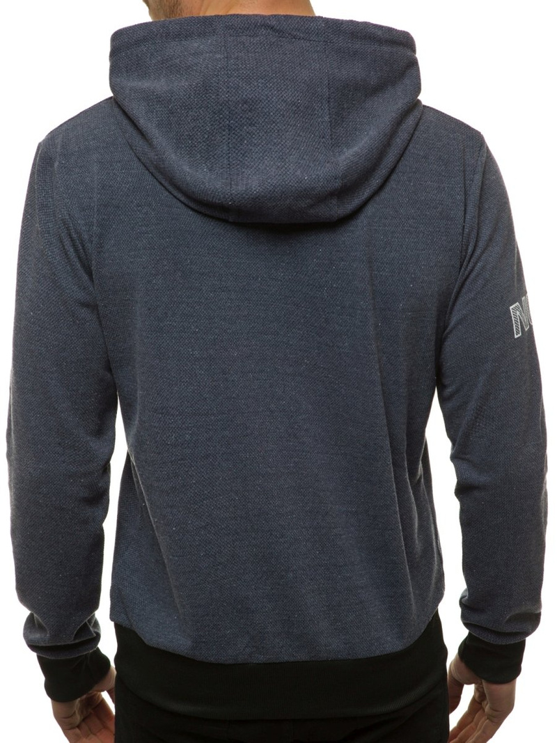 Hanorac cu glugă bărbați albastru marin OZONEE JS/DD20131