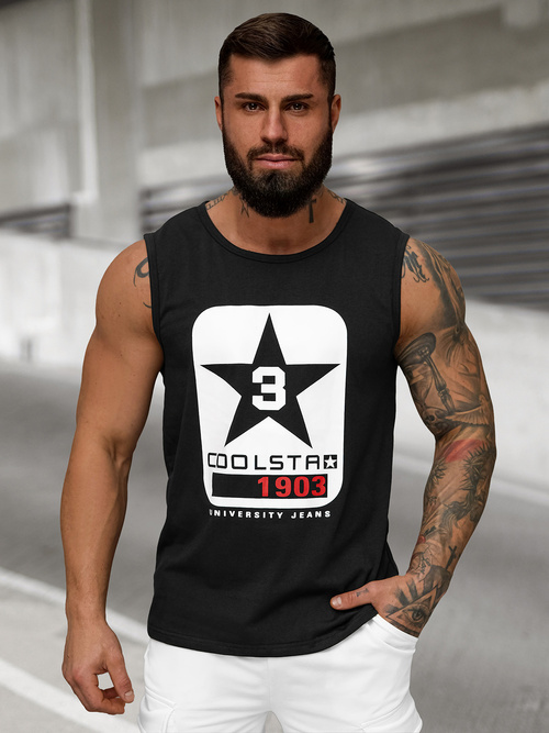 Maiou bărbați neagră OZONEE JS/8B1719/3Z