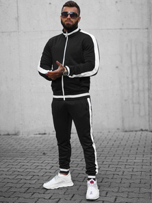 Compleu sport bărbaţi negru OZONEE JS/8C99/3Z
