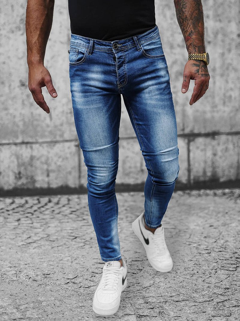 Blugi bărbaţi albaștri OZONEE NB/MP0019BC
