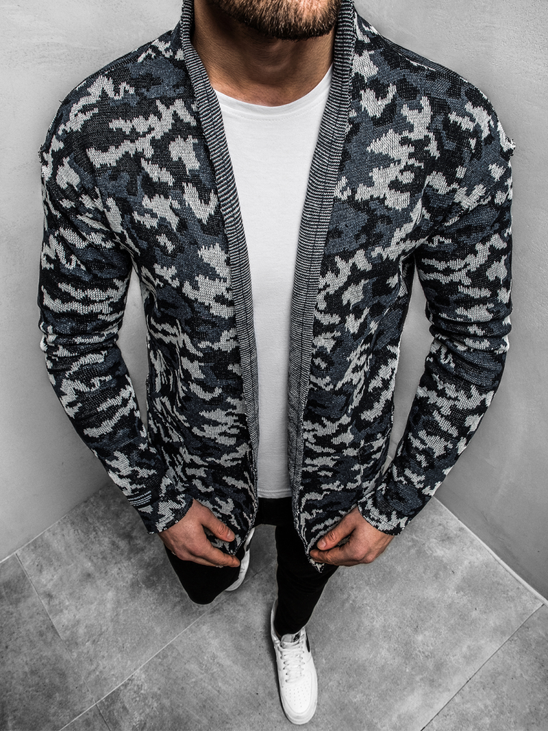 Pulover bărbați bleumarin OZONEE MECH/0929Z