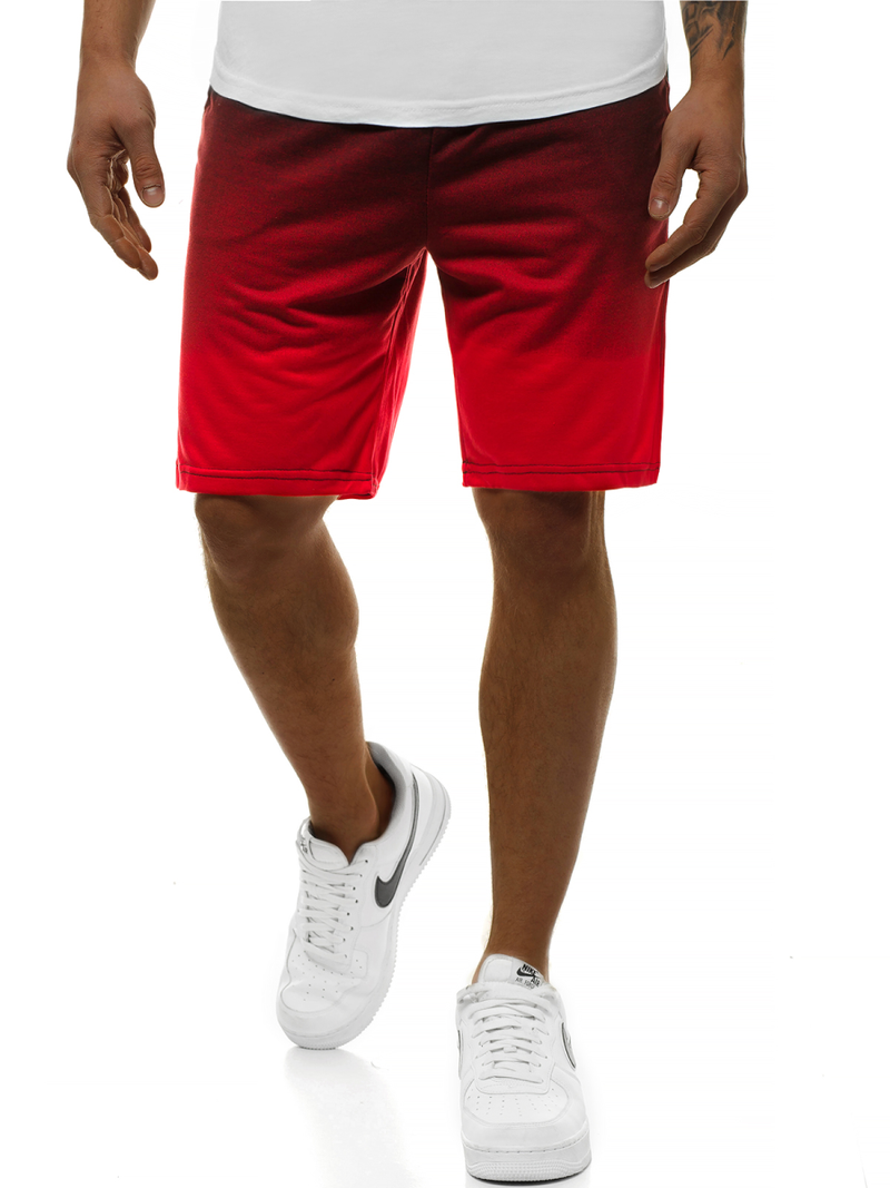 Pantaloni scurti bărbați rosii OZONEE JS/KK300123/20
