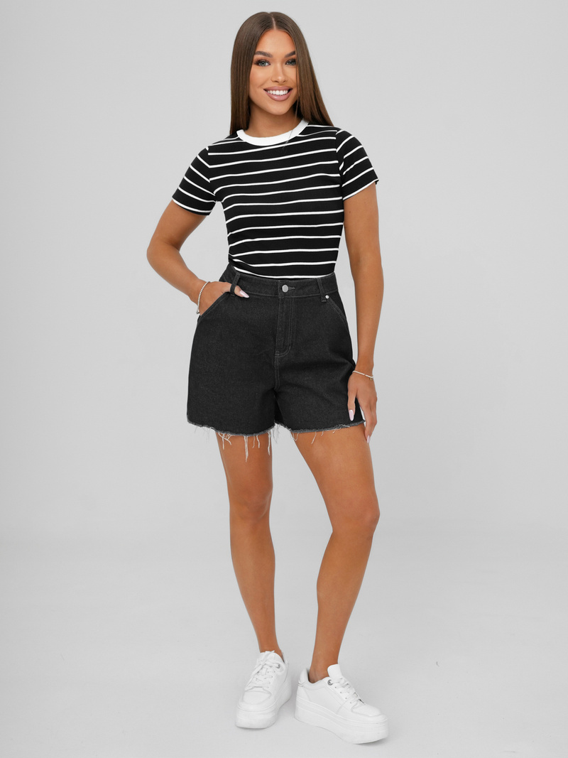 Tricou femei negri OZONEE JS/96T659/3