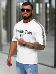 Tricou bărbați alb OZONEE JS/8B1380/1