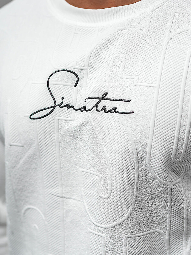 Bluză bărbați albă OZONEE JS/3B576