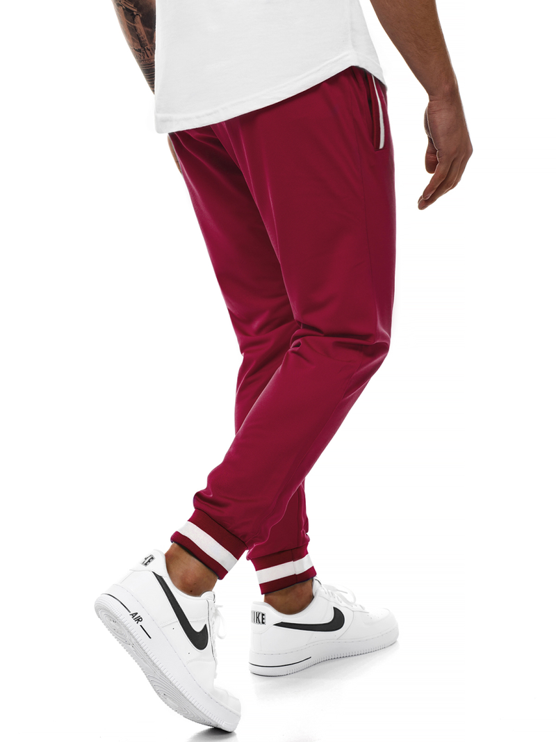 Pantaloni de trening bărbaţi bordo OZONEE A/2134