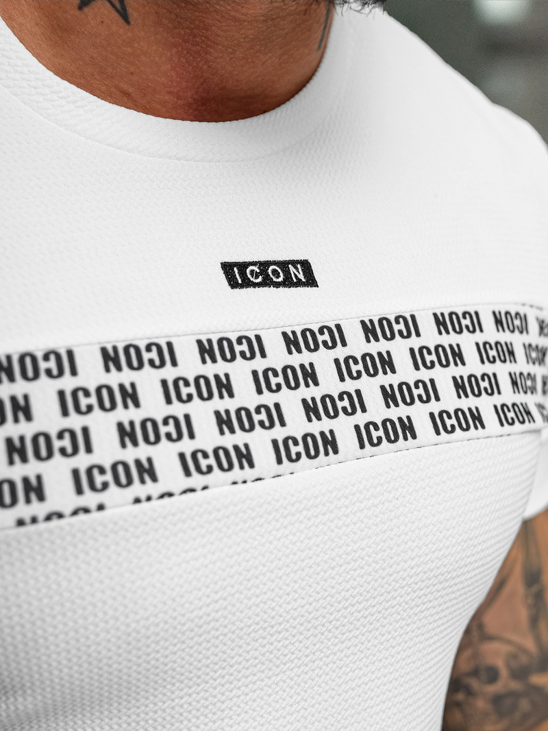 Tricou bărbați albi OZONEE O/B1216