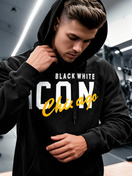 Hanorac bărbați negru OZONEE JS/8B1736/3