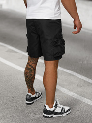 Pantaloni scurți bărbați negri OZONEE JS/27K6539/3