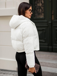 Geacă de femei alb OZONEE JS/5M3260/281