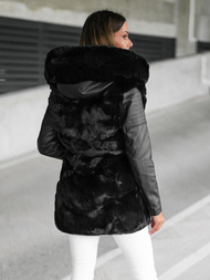 Geacă de femei neagra OZONEE JS/11Z8090Z