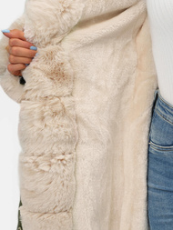 Geacă de iarnă damă verde OZONEE JS/M763/136Z