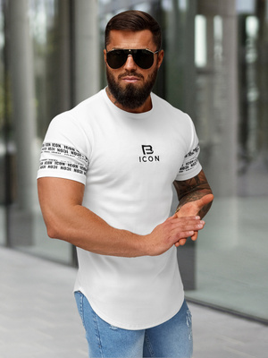 Tricou bărbați albi OZONEE O/B1213