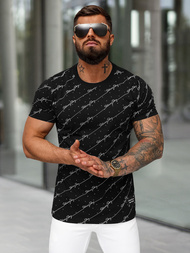 Tricou bărbați negru OZONEE O/QQ1323