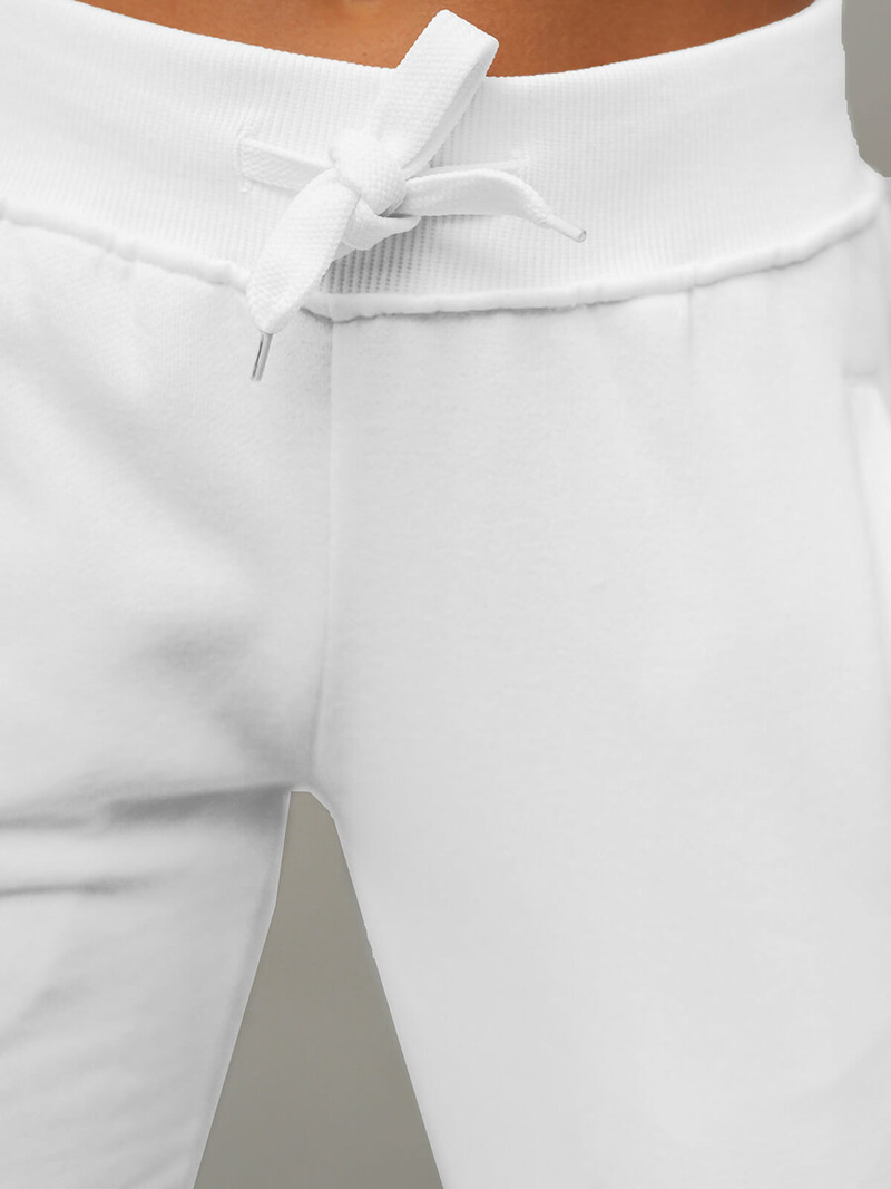 Pantaloni de training femei albi OZONEE JS/CK01Z