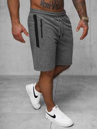 Pantaloni scurți sport bărbați antracit OZONEE JS/8K1500/5