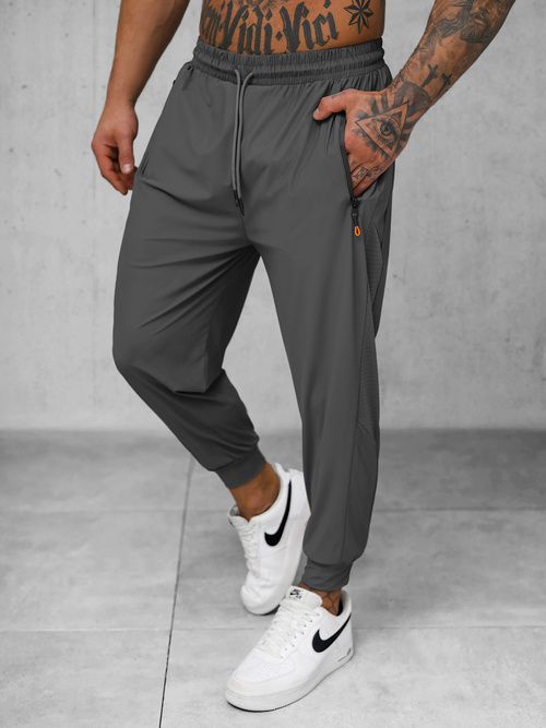 Pantaloni sport pentru bărbați antracit OZONEE JS/12K1805/5