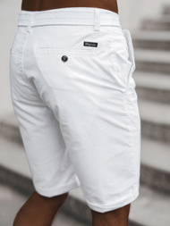 Pantaloni scurti chino bărbați albi OZONEE T/XX160085/6