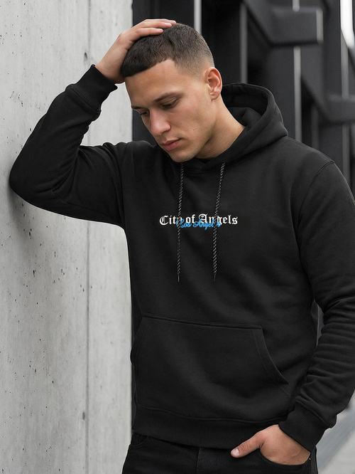 Hanorac bărbați negru OZONEE JS/21B1901/3